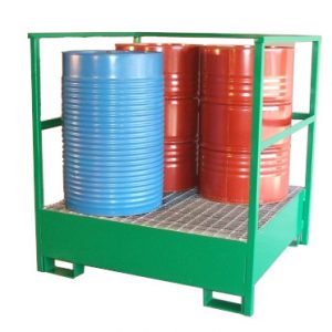 Distribution - VPC Rack et Box de rétention acier 220 / 440 litres stockage gerbeur