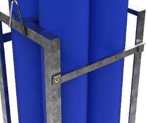 Support Gaz Mobile - Bouteilles de gaz diamètre 230 mm – Image 3